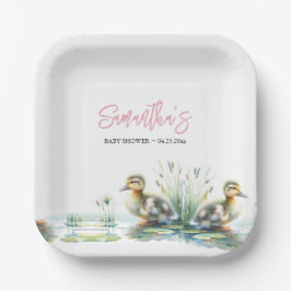 Plato De Papel Desechable Baby Shower