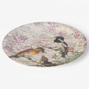 Plato De Papel Desenlace de la época de las aves vendidas