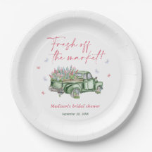 Desfile de novia en camión floral recién salido de