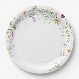 Plato De Papel Despedida de soltera Acuarela Wildfire