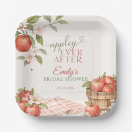 Plato De Papel Despedida de soltera Appley EVER AFTER 