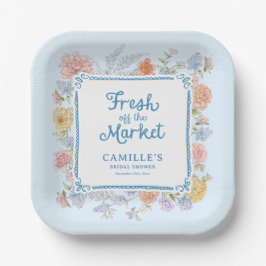 Plato De Papel Despedida de Soltera Blue Fresh off the Market