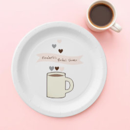 Plato De Papel Despedida de soltera con café