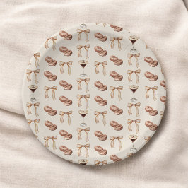 Plato De Papel Despedida de soltera con espresso martini 'El amor