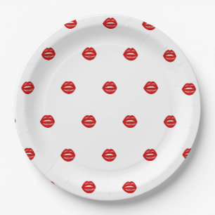 Plato De Papel Despedida de soltera de Labios
