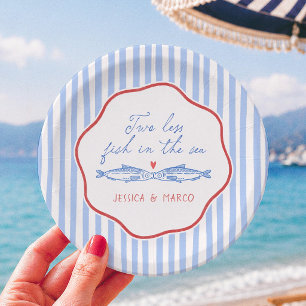 Plato De Papel Despedida de soltera de Two Less Fish In The Sea