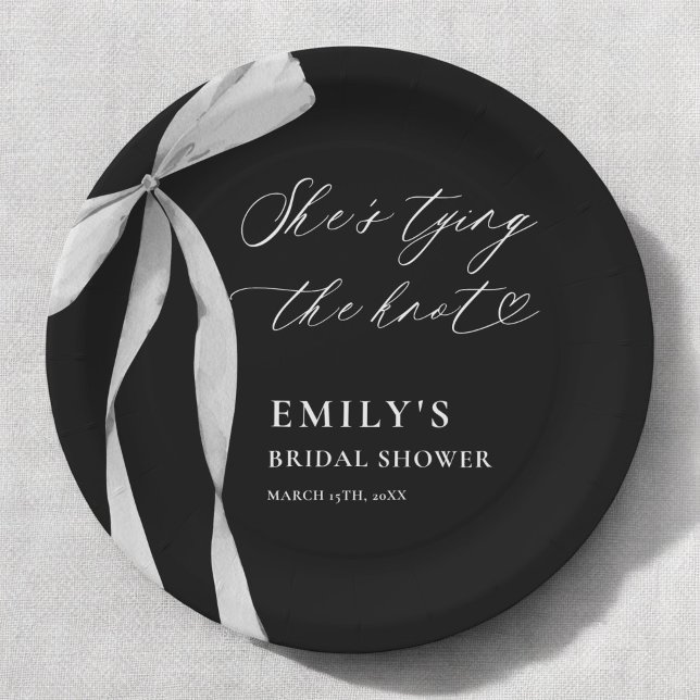 Plato De Papel Despedida de Soltera: Está Atando el Nudo (Subido por el creador)