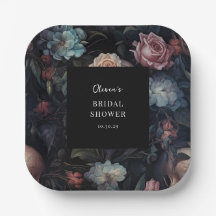 Despedida de soltera floral gótica oscura y sombrí