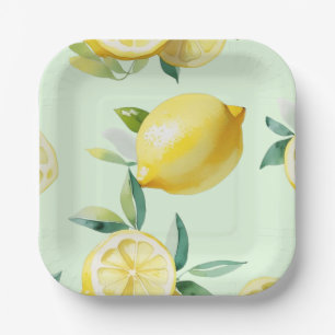 Plato De Papel Despedida de soltera moderna con guión floral amar