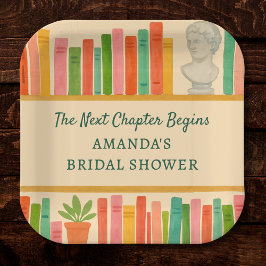 Plato De Papel Despedida de soltera para amante de los libros | "