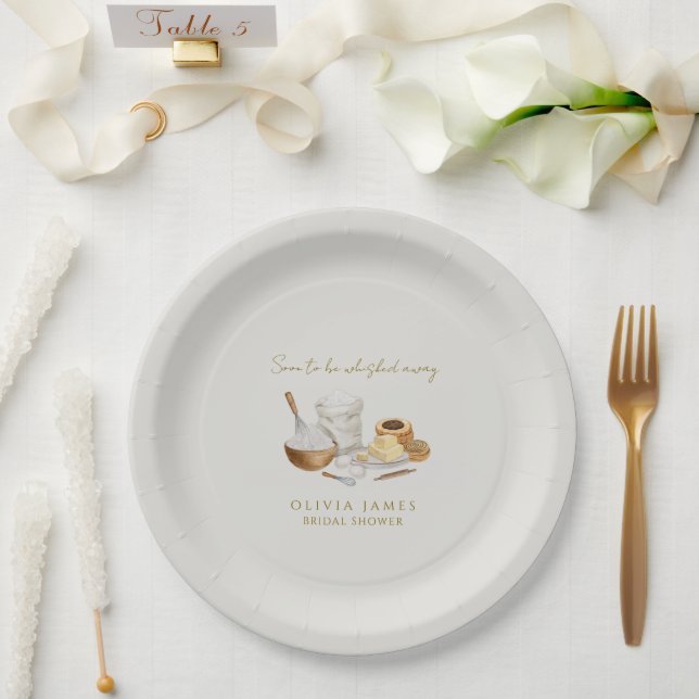 Plato De Papel Despedida de soltera para ser llevada pronto (Boda)