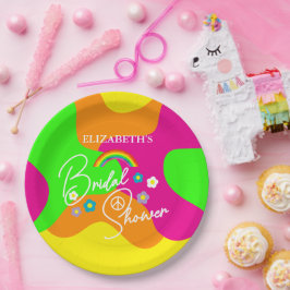 Plato De Papel Despedida de soltera retro divertida