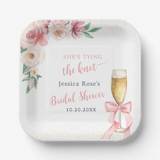 PLATO DE PAPEL DESPEDIDA DE SOLTERA: SE VA A CASAR (Anverso)