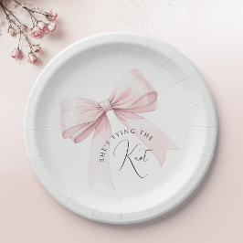 Plato De Papel Despedida de soltera She's Tying the Knot