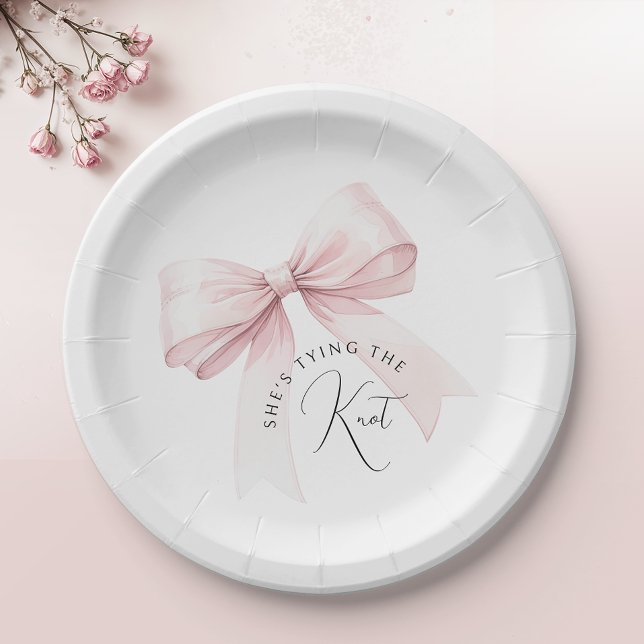 Plato De Papel Despedida de soltera She's Tying the Knot (Subido por el creador)