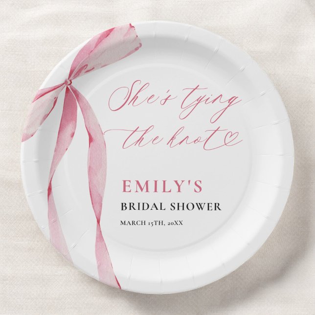 Plato De Papel Despedida de soltera She's Tying the Knot (Subido por el creador)