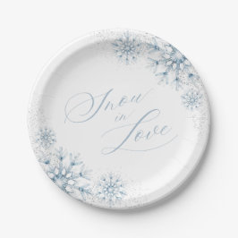 Plato De Papel Despedida de soltera Snow in Love