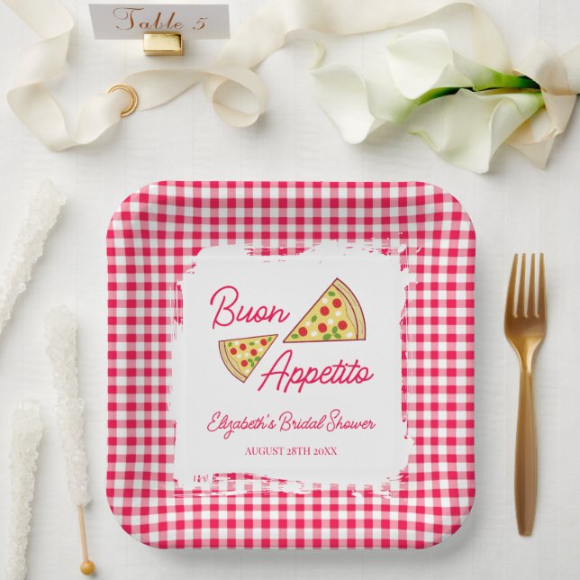 Plato De Papel Despedida de soltera 'That's Amore' (Boda)