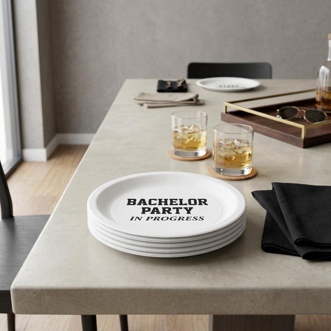 Plato De Papel Despedida de Soltero en Curso (Subido por el creador)