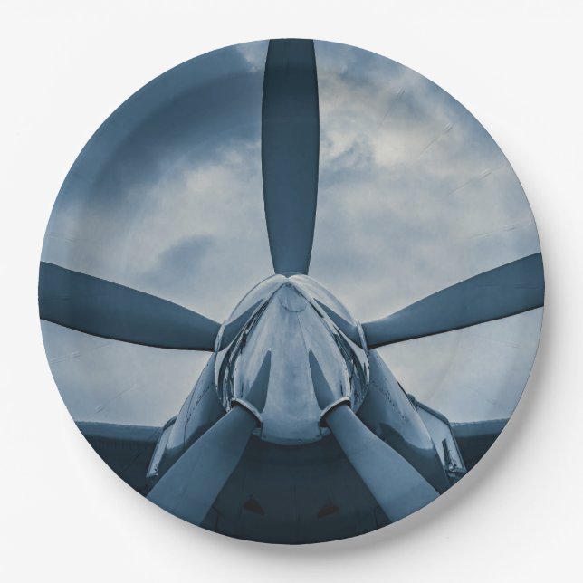 Plato De Papel ¡Despejar hélice! (Anverso)