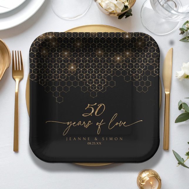 Plato De Papel Destacan el Oro 50 Aniversario ID1165 (Subido por el creador)