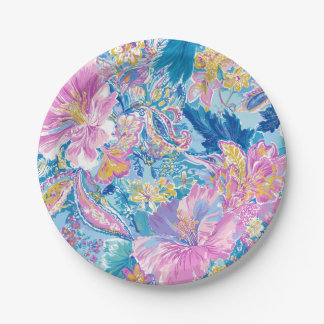 Plato De Papel Devina Lily - Anemone Collette Party Plates