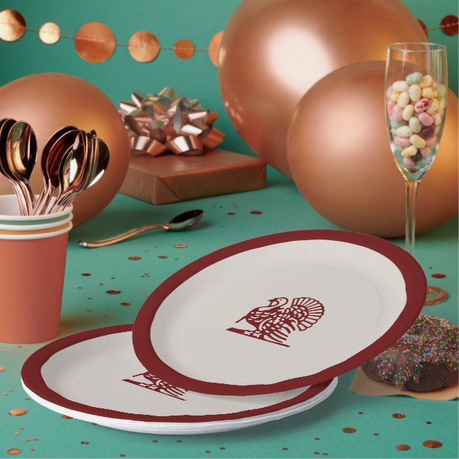 Plato De Papel Día de Acción de Gracias Turquía ~ Plate (Multi)