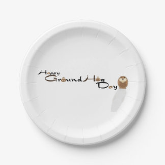 Plato De Papel Día de la garganta de tierra