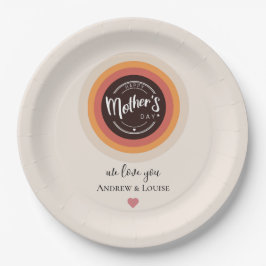 Plato De Papel día de la madre