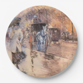 Plato De Papel Día de las Lluvias en la Quinta Avenida (Nueva Yor