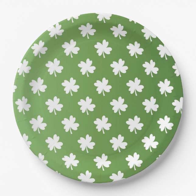 Plato De Papel Día de San Patricio (Anverso)