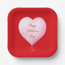Día de San Valentín corazón feliz rojo brillante