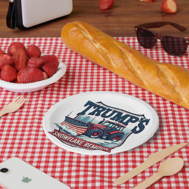 Plato De Papel Día de toma de mando del servicio de traslado de c (Picnic)