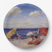 Día de verano en la costa (paisaje playero)