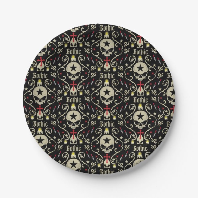 Plato De Papel Día del gótico 22 de mayo (Anverso)