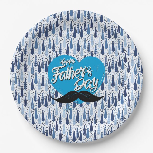 Plato De Papel Día del Padre  (Anverso)