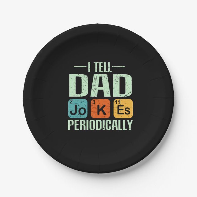 Plato De Papel Día del Padre - Chistes de papá