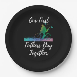 Plato De Papel Día del padre Nuestro primer Día de los Padres j