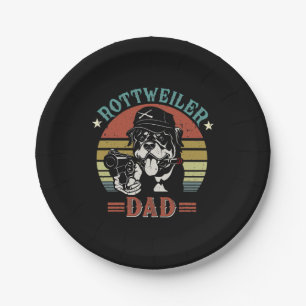Plato De Papel Día del padre Rottweiler Dog Dad