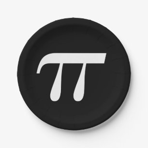 Plato De Papel Día del pi