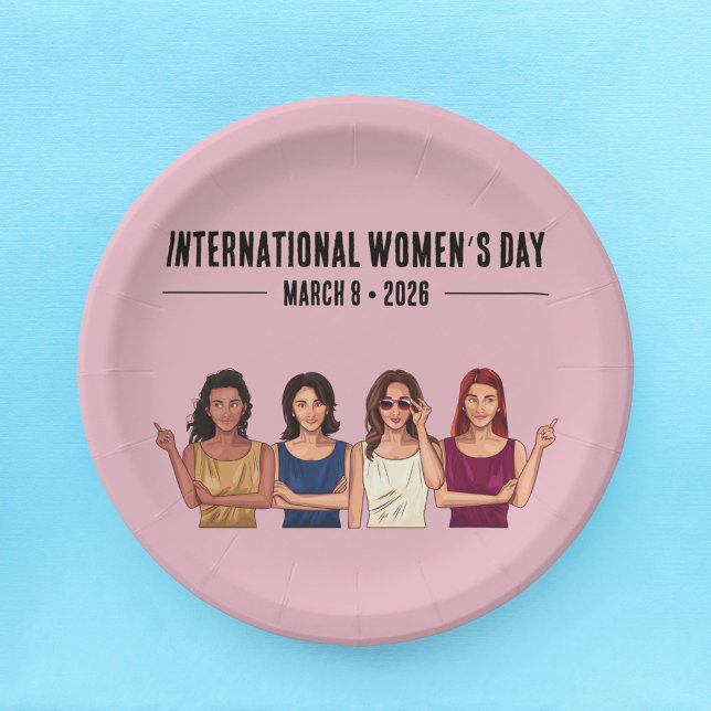 Plato De Papel Día Internacional de la Mujer (Subido por el creador)