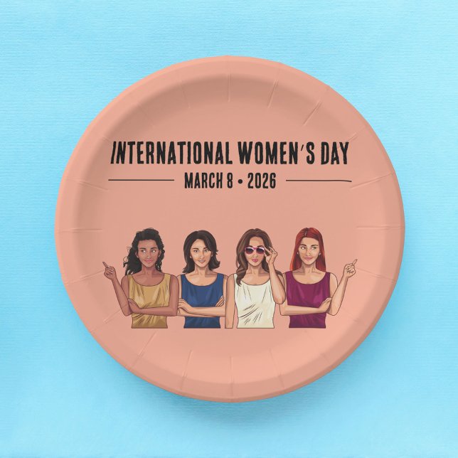 Plato De Papel Día Internacional de la Mujer (Subido por el creador)