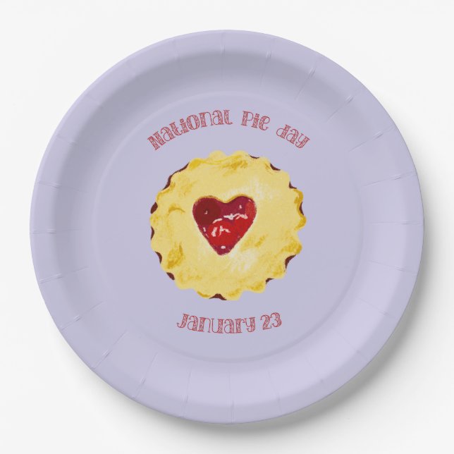 Plato De Papel Día Nacional del Pie (Anverso)