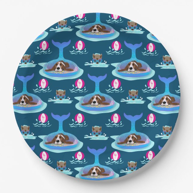 Plato De Papel Días De Perro De Verano (Anverso)