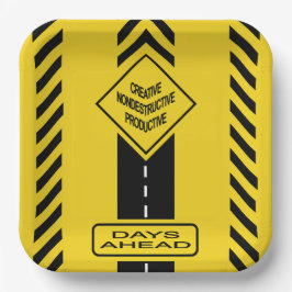 Plato De Papel Días por delante