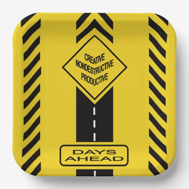 Plato De Papel Días por delante (Anverso)