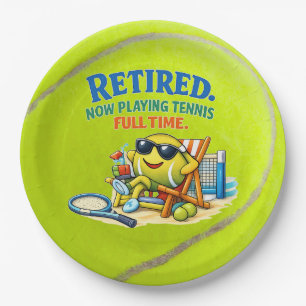 Plato De Papel Dicho de tenis para jugadores de tenis y aficionad