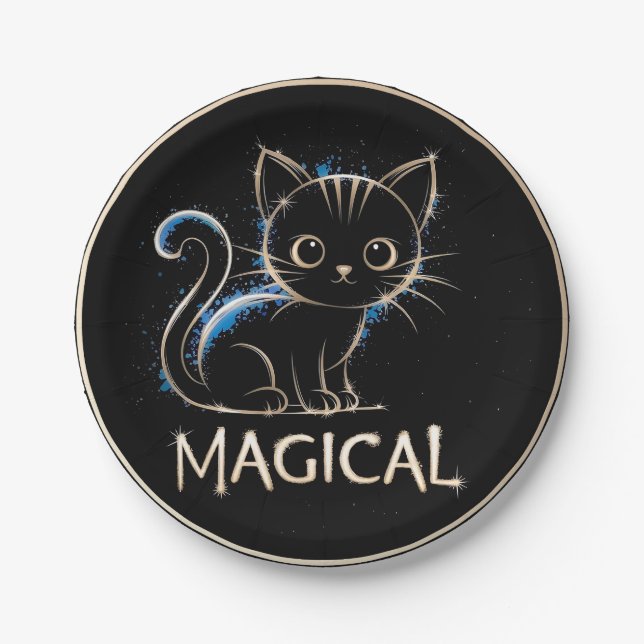 Plato De Papel Die magische Katze (Anverso)