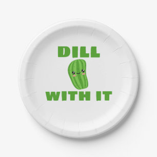 Plato De Papel Dill con ella