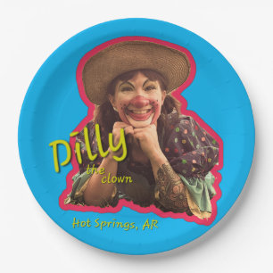 Plato De Papel Dilly las placas de papel de payaso